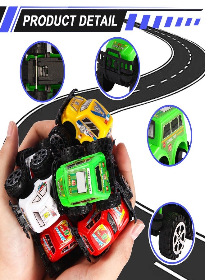 Manmel 12 Pack Pull Back Cars for Kids, Bulk Mini Racing Vehicles Monster Truck Toys Party Favors for Toddlers, Pinata Fillers, Goodie Bag Stuffers, Classroom Prizes for Boys Girls - Image 3